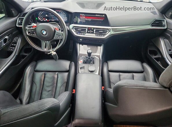 WBS53AY08NFM19895 2022 BMW M3 Gray Widok deski rozdzielczej
