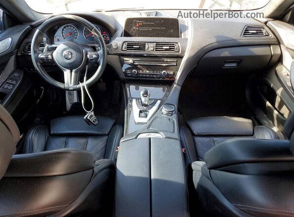 WBS6E9C54GG437047 2016 BMW M6 Black Вид панелі приладів