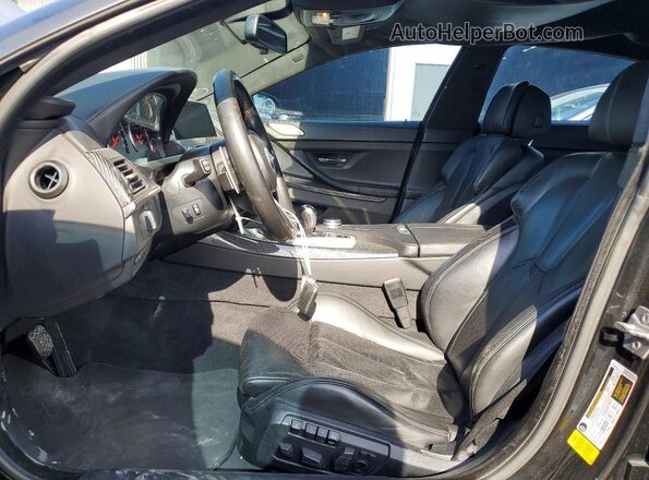 WBS6E9C54GG437047 2016 BMW M6 Black Вид салону спереду