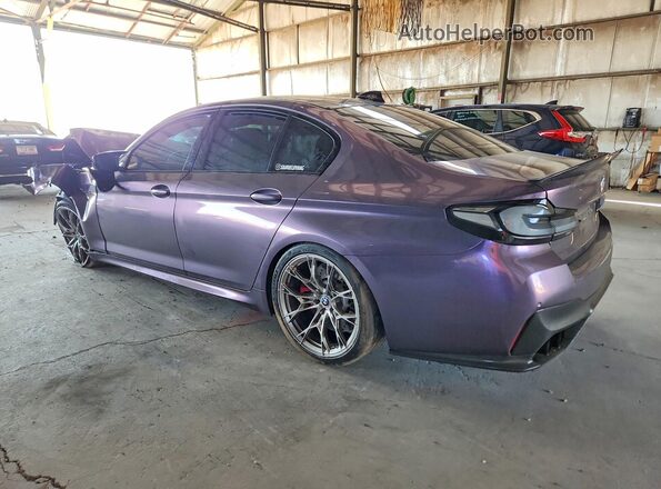 WBS83CH02MCG73193 2021 BMW M5 Purple Задня ліва чверть