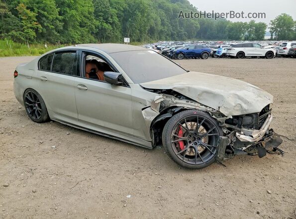 WBS83CH04MCG40583 2021 BMW M5 Gray Front right