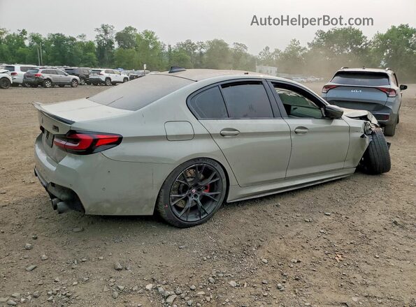 WBS83CH04MCG40583 2021 BMW M5 Gray Rear right