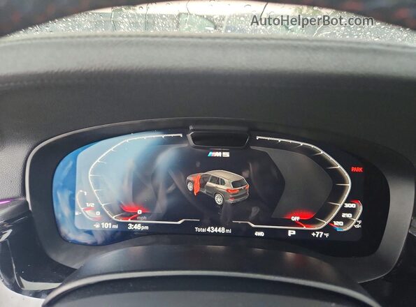 WBS83CH08MCG36083 2021 BMW M5 Black Instrument cluster view