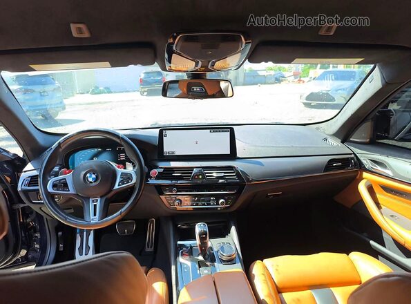 WBS83CH09PCN49150 2023 BMW M5 Blue Front interior view