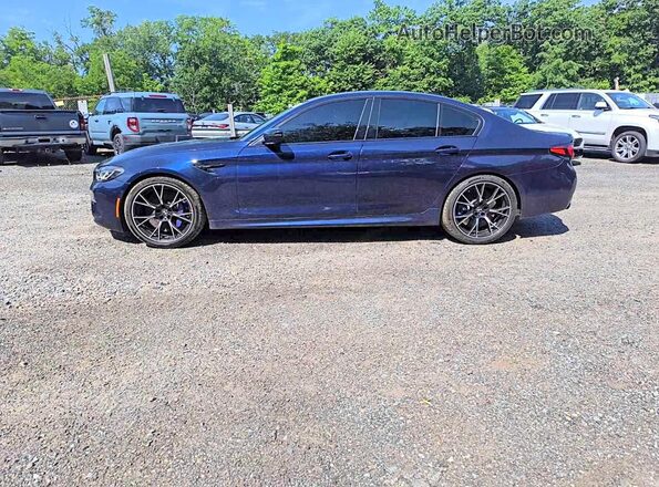 WBS83CH09PCN49150 2023 BMW M5 Blue VIN sticker view