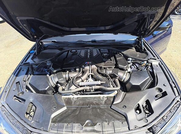 WBS83CH09PCN49150 2023 BMW M5 Blue Engine compartment view