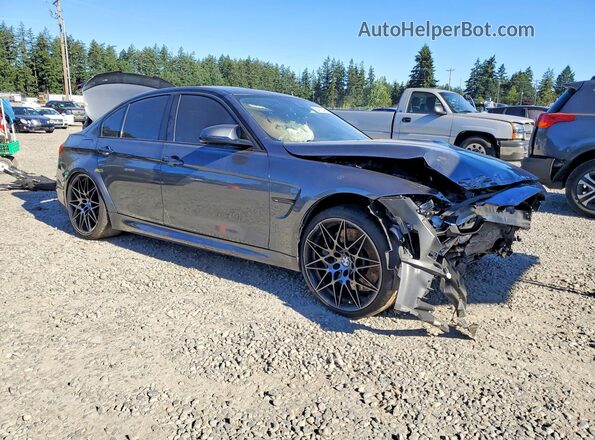WBS8M9C53J5K99791 2018 BMW M3 Gray Przód prawy