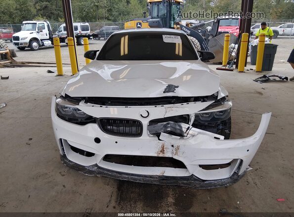 WBS8M9C53J5L00311 2018 BMW M3 White Widok wnętrza z tyłu