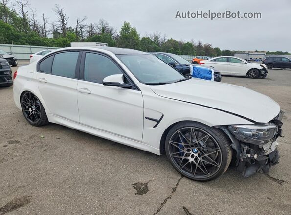 WBS8M9C56J5K98960 2018 BMW M3 White Delantero derecho