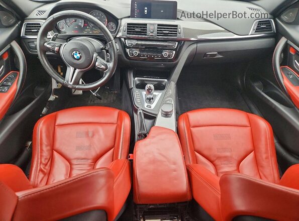 WBS8M9C56J5K98960 2018 BMW M3 White Vista del salpicadero