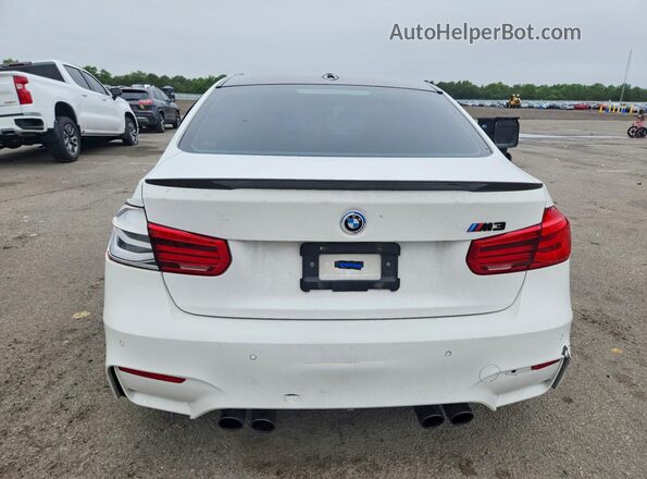 WBS8M9C56J5K98960 2018 BMW M3 White Vista trasera