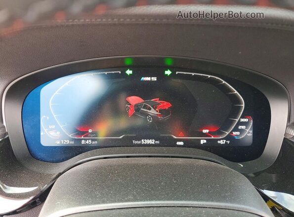 WBSJF0C03LCD30910 2020 BMW M5 Угольный Вид щитка приборов