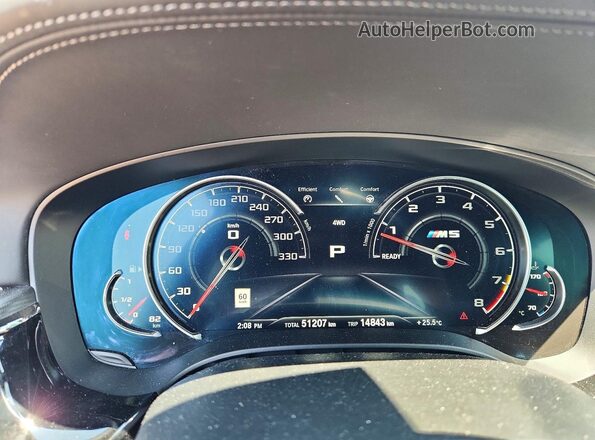 WBSJF0C53JB283101 2018 BMW M5 Черный Вид щитка приборов