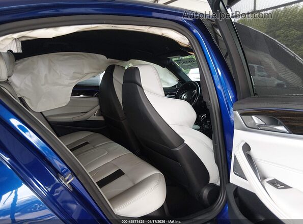 WBSJF0C53KB285741 2019 BMW M5 Blue Вид наклейки з VIN-кодом
