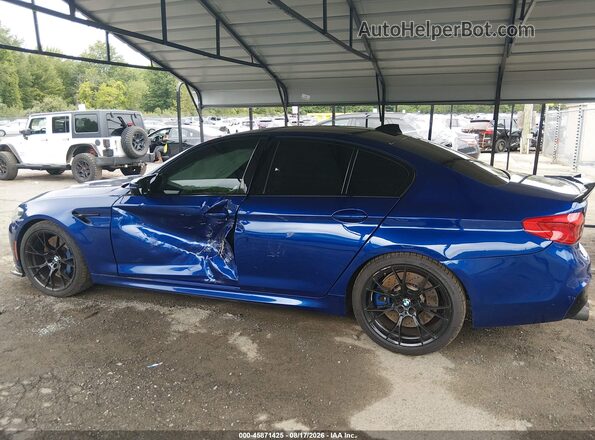 WBSJF0C53KB285741 2019 BMW M5 Blue Панорамний вид салону 360°