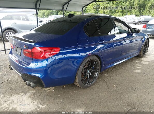 WBSJF0C53KB285741 2019 BMW M5 Blue Задня права чверть