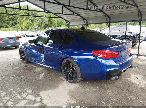 WBSJF0C53KB285741 2019 BMW M5 Blue Задня ліва чверть