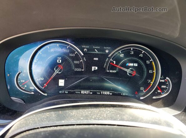 WBSJF0C54KB448509 2019 BMW M5 Белый Вид щитка приборов