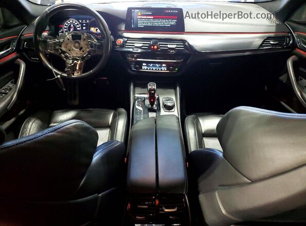 WBSJF0C57JB283411 2018 BMW M5 Black Вид салону спереду