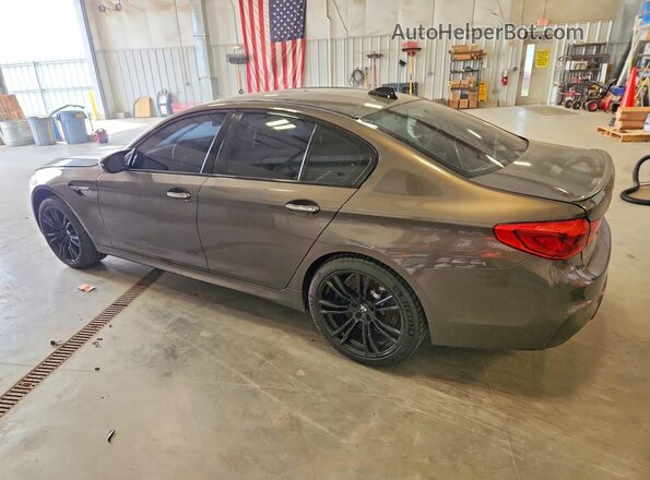 WBSJF0C58JB282204 2018 BMW M5 Gray Rear left