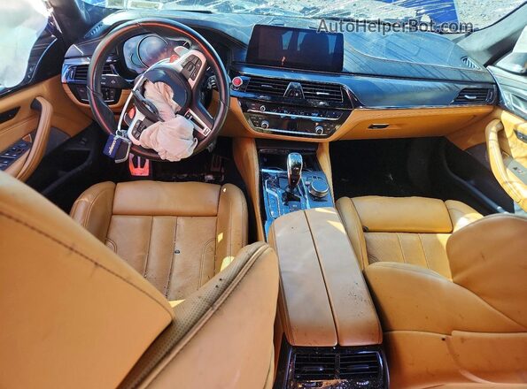 WBSJF0C59KB446979 2019 BMW M5 Blue წინა პანელის ხედი