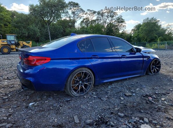 WBSJF0C59KB446979 2019 BMW M5 Blue უკანა მარჯვენა