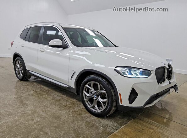 WBX47DP08NN121673 2022 BMW X3 White Przód prawy