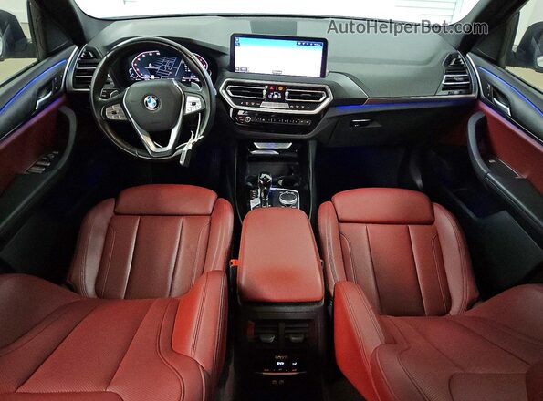 WBX47DP08NN121673 2022 BMW X3 White Widok deski rozdzielczej