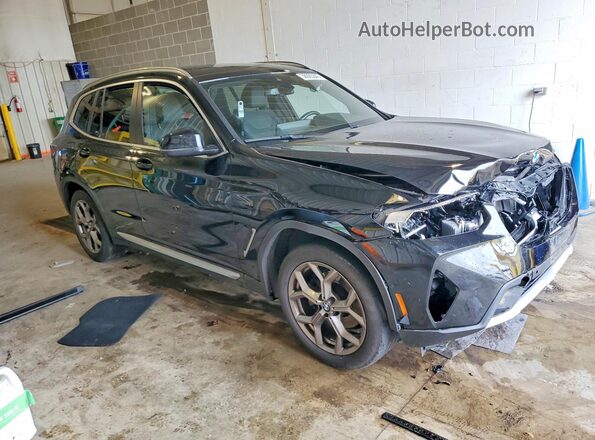 WBX57DP00PN244830 2023 BMW X3 Black Передня права чверть
