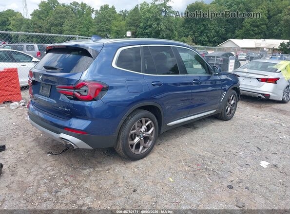 WBX57DP07RN262969 2024 BMW X3 Blue Rear right