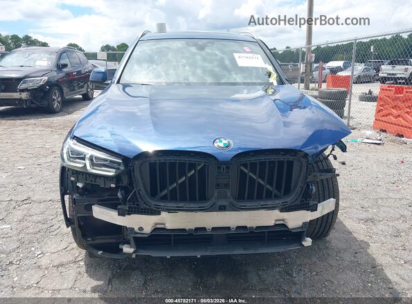 WBX57DP07RN262969 2024 BMW X3 Blue Rear interior view