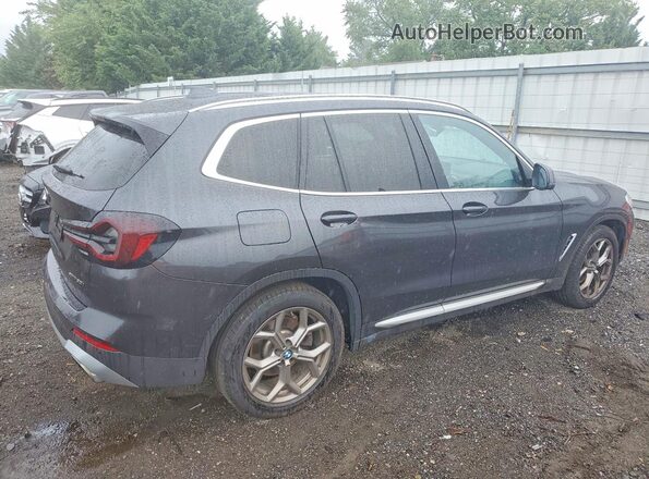 WBX57DP09NN144013 2022 BMW X3 Charcoal უკანა მარჯვენა