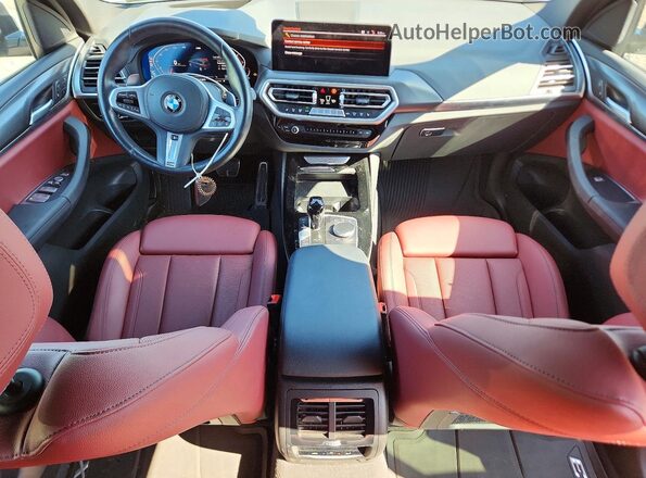 WBX57DP09RN266263 2024 BMW X3 Blue Առջևի վահանակի տեսք
