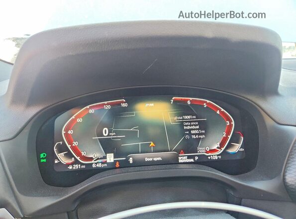 WBX57DP0XRN259564 2024 BMW X3 Gray Vista del cuadro de instrumentos