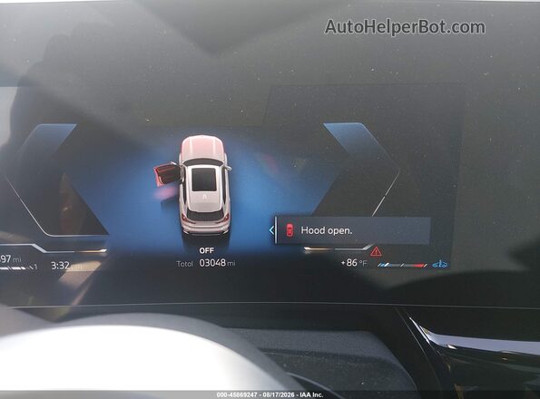 WBX73EF00T5695391 2026 BMW X1 White უკანა სავარძლების ხედი