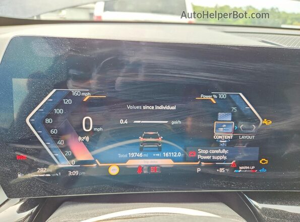 WBX73EF06S5261104 2025 BMW X1 Black ხელსაწყოთა პანელის ხედი