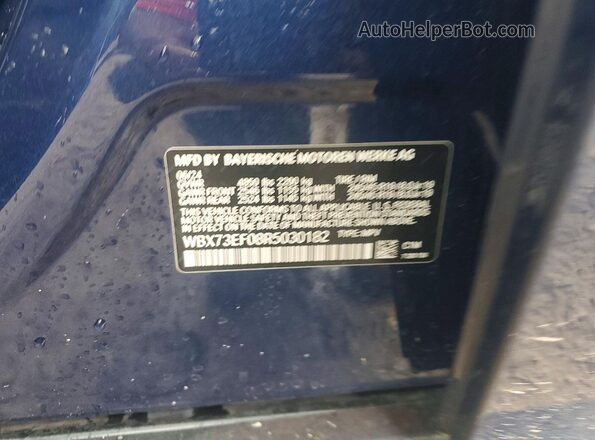 WBX73EF08R5030182 2024 BMW X1 Blue Շարժիչի բաժամունքի տեսք
