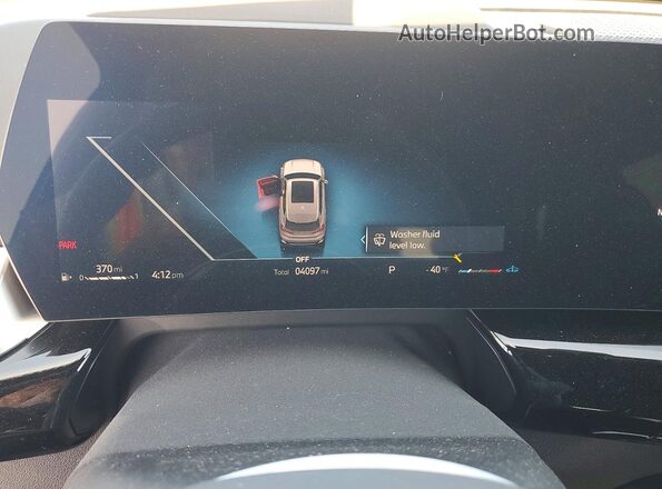 WBX73EF08T5497044 2026 BMW X1 Silver Вид щитка приладів