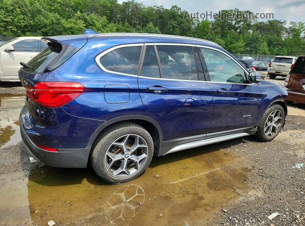 WBXHT3C30J5F91832 2018 BMW X1 Blue Задня права чверть