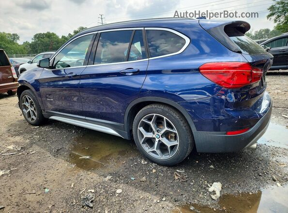 WBXHT3C30J5F91832 2018 BMW X1 Blue Задня ліва чверть