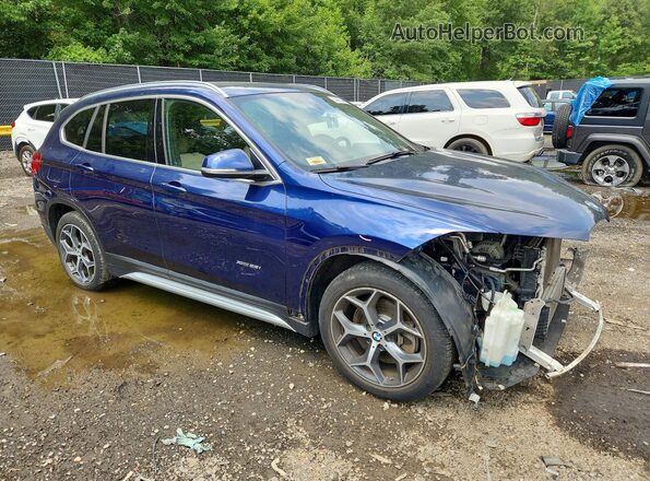 WBXHT3C30J5F91832 2018 BMW X1 Blue Передня права чверть