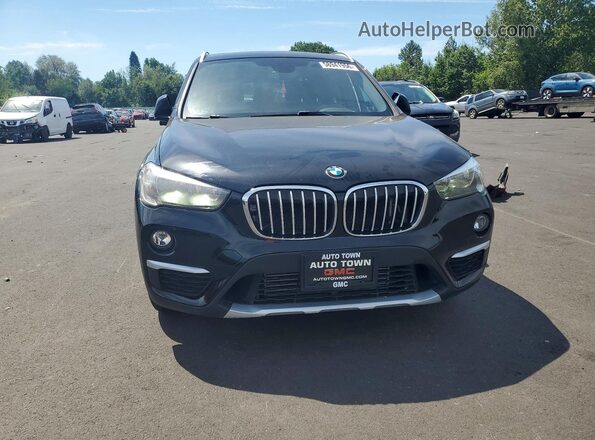WBXHT3C30J5L24459 2018 BMW X1 Black წინა ხედი