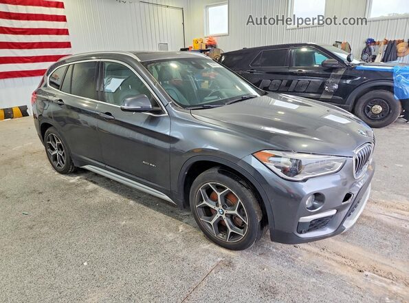 WBXHT3C31G5E47182 2016 BMW X1 Gray წინა მარჯვენა