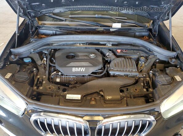 WBXHT3C31GP884035 2016 BMW X1 Black Շարժիչի բաժամունքի տեսք