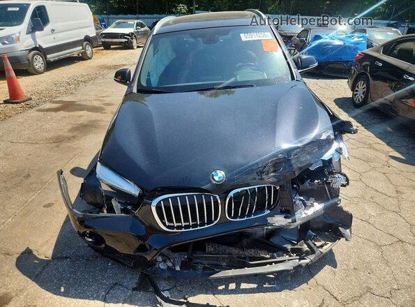 WBXHT3C31H5F74886 2017 BMW X1 Black წინა ხედი