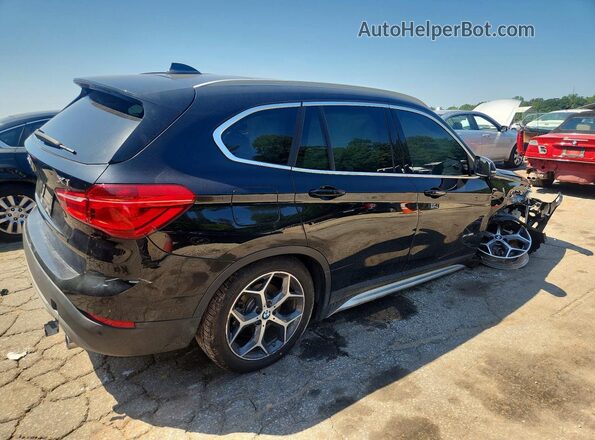 WBXHT3C31H5F74886 2017 BMW X1 Black უკანა მარჯვენა