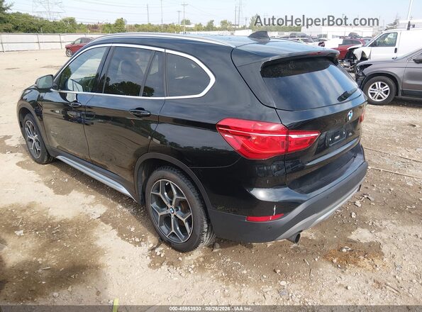 WBXHT3C31H5F82308 2017 BMW X1 Black Հետևի ձախ