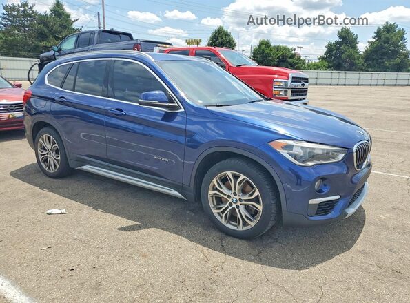 WBXHT3C31H5F86620 2017 BMW X1 Blue Առջևի աջ