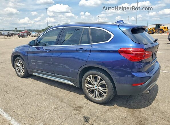 WBXHT3C31H5F86620 2017 BMW X1 Blue Հետևի ձախ