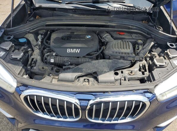 WBXHT3C31H5F86620 2017 BMW X1 Blue Շարժիչի բաժամունքի տեսք